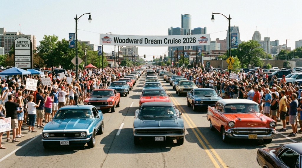 Woodward Dream Cruise 2026: Must-See Muscle Cars & Vintage Classics