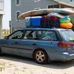 Heavy traffic approaching Miami beach during vacation season