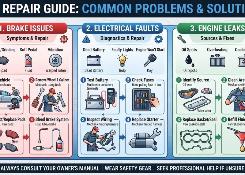 Complete car repair guide for common problems