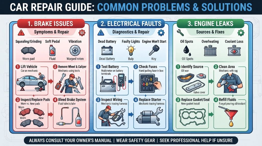 Complete car repair guide for common problems