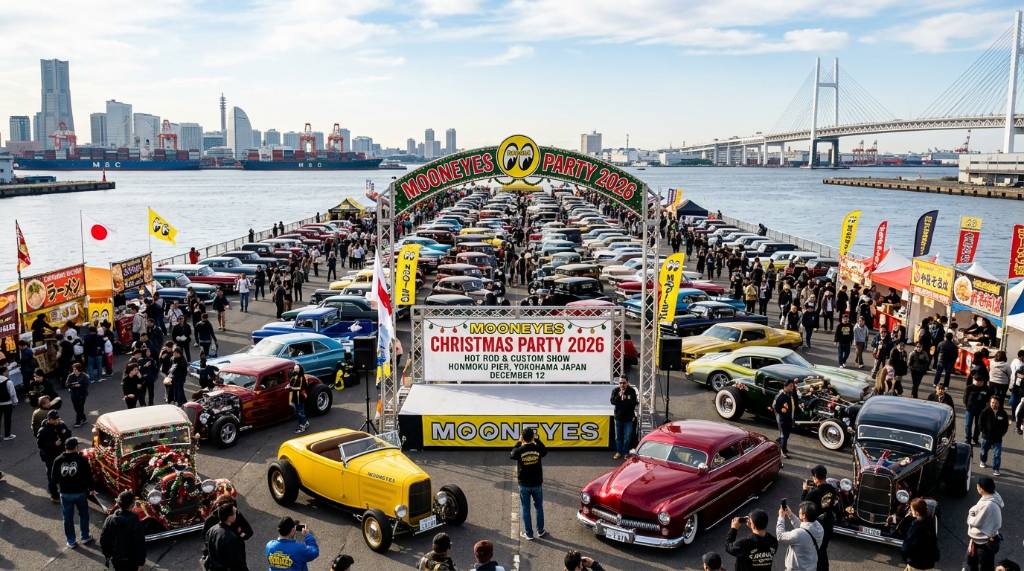 MOONEYES Christmas Party 2026: Dates, Tickets, Car Show, and Drag Racing